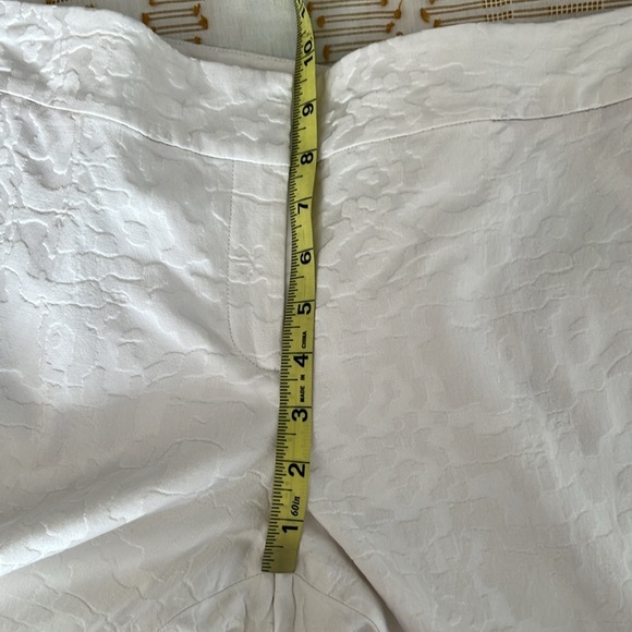 SoCa St. John Bright White Textured Straight
Leg Pants. - Picture 12 of 13